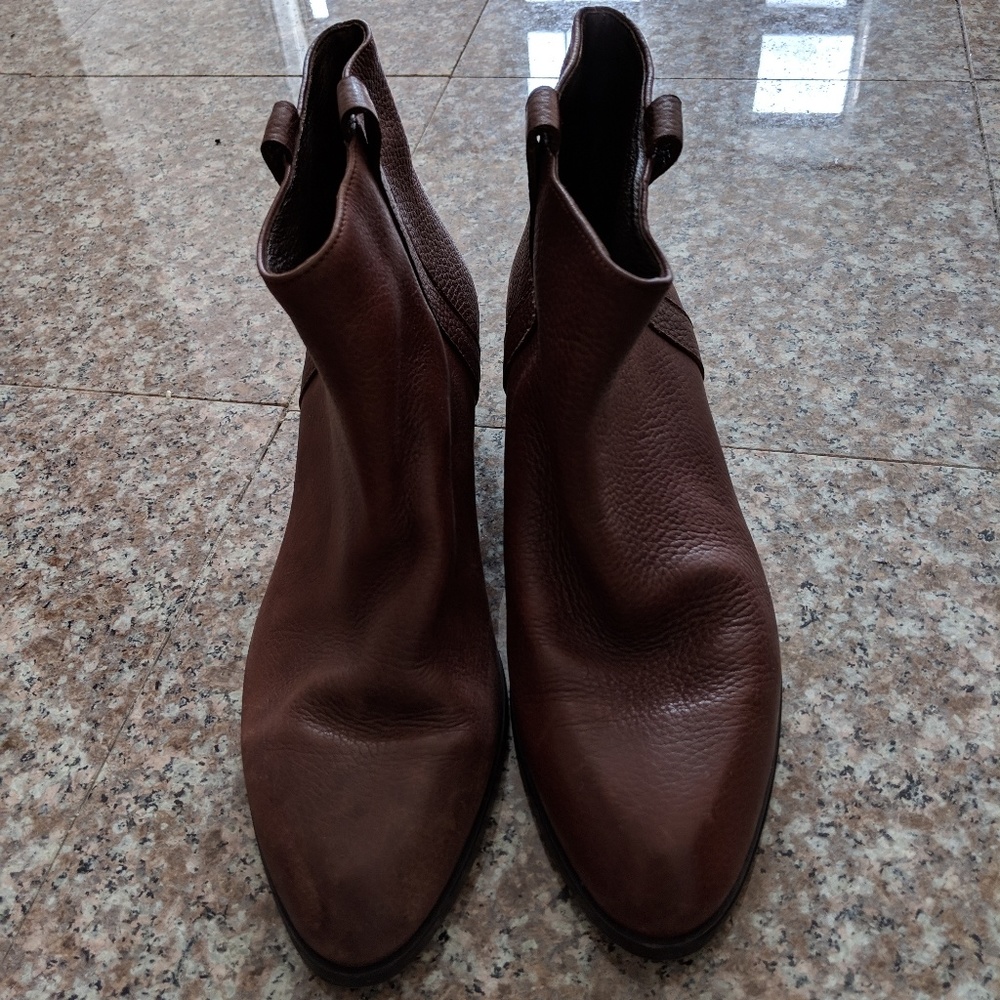 J Crew - Sawyer leather booties